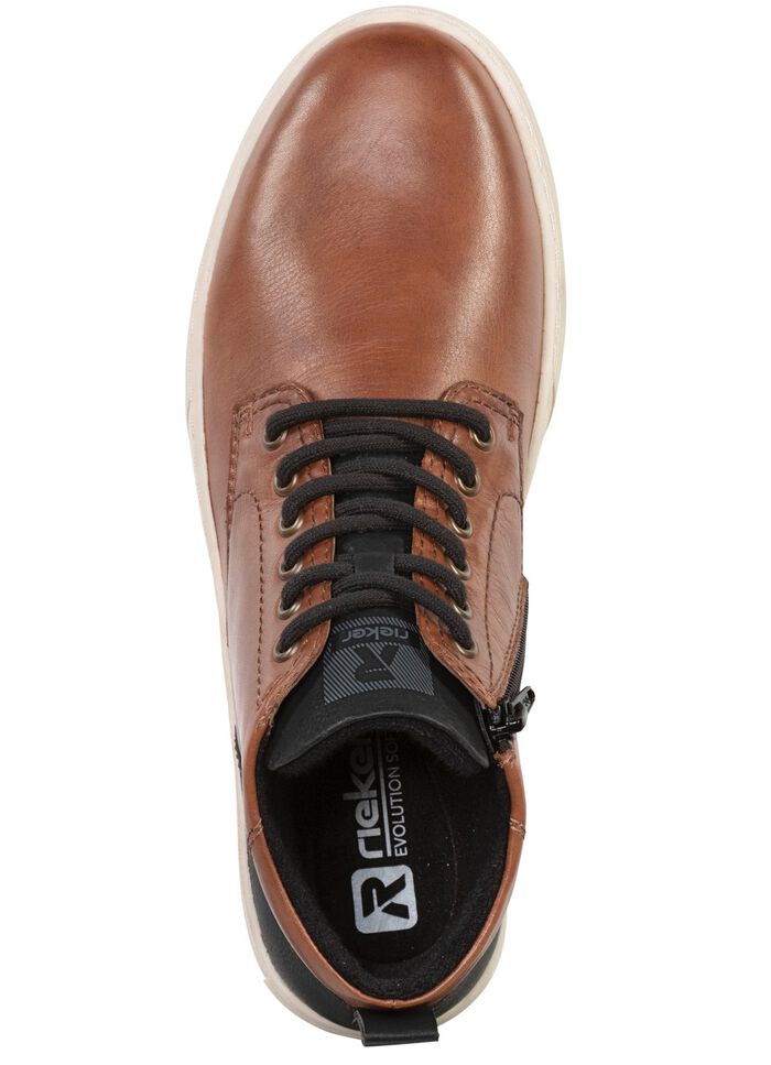 Rieker Schn&uuml;r-Boot aus schattiertem Nappaleder 