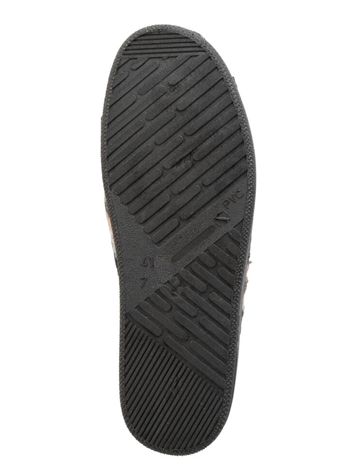 Pantoffel aus gemustertem Textilmaterial GRAU-MULTICOLOR