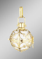 "Engelsrufer"-Anhänger vergoldet 