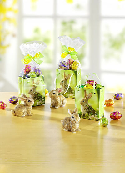 Präsent-Tüten mit Hasen, 3er-Set 