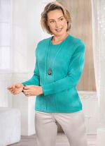 Pullover in Twinset-Optik mit Schurwolle  