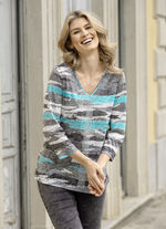 Shirt mit silberfarbenen Zierpl&auml;ttchen 