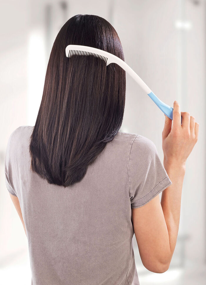 Haarkamm mit Anti-Rutsch beschichtetem Griff 