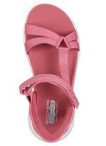 SKECHERS, sportliche Damen-Sandalen, mit geformter Slip-Ins Fersenplatte MAUVE