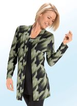 Longshirt in Jackenoptik 