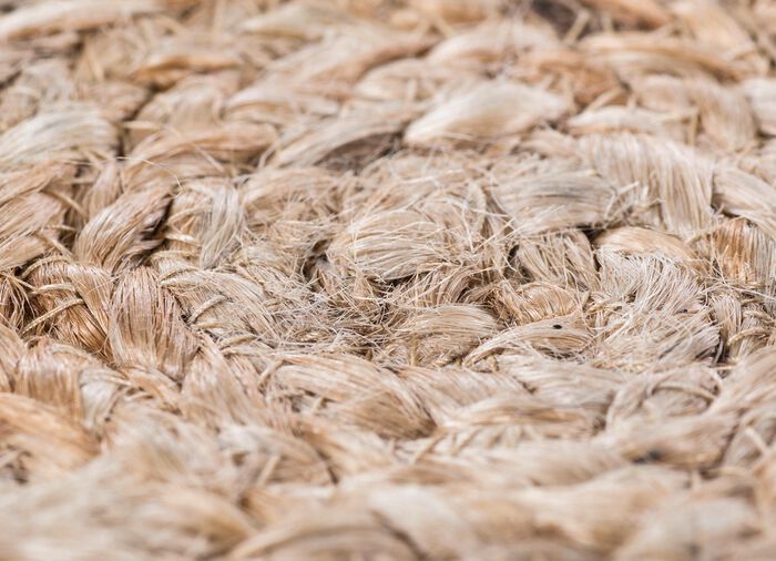 Boho Teppich,  handgeflochten 