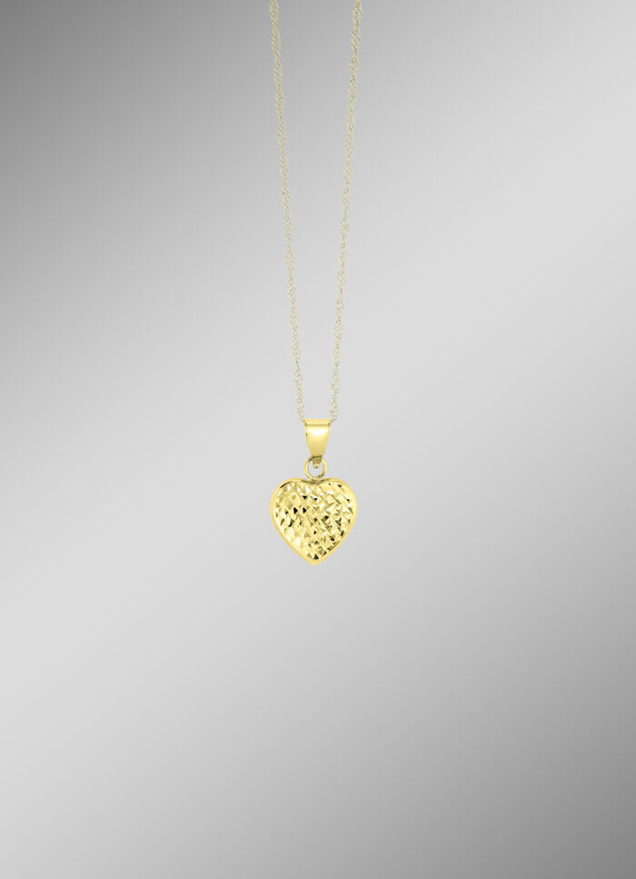 Herzförmiger Anhänger aus Gold 