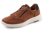 Waldl&auml;ufer, bequeme Herren-Sneaker, Weite H, mit herausnehmbarem Fu&szlig;bett COGNAC-MARINE