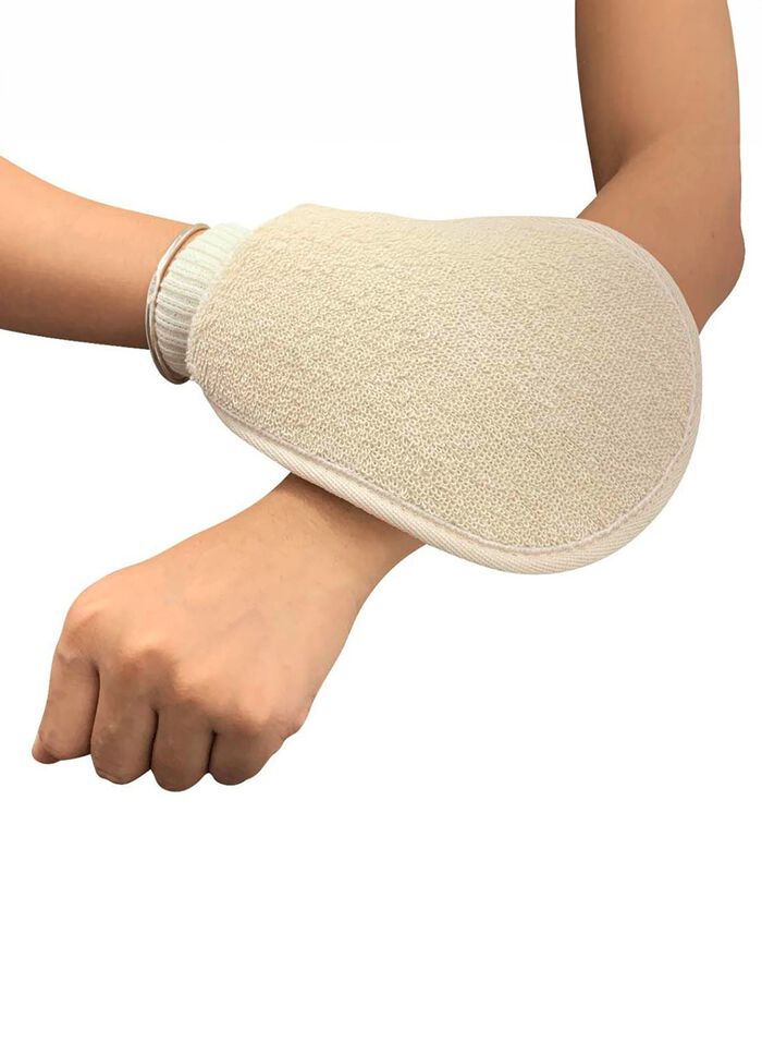 Massageb&uuml;rste mit Waschhandschuh 