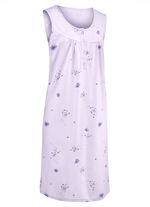 Zweierpack Nachthemden mit breiten Trägern und Knopfleiste 1X ZARTFLIEDER-BUNT, 1X ZARTROSÉ-BUNT