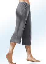 Caprihose mit dekorativer Schmucksteinzier ANTHRAZIT