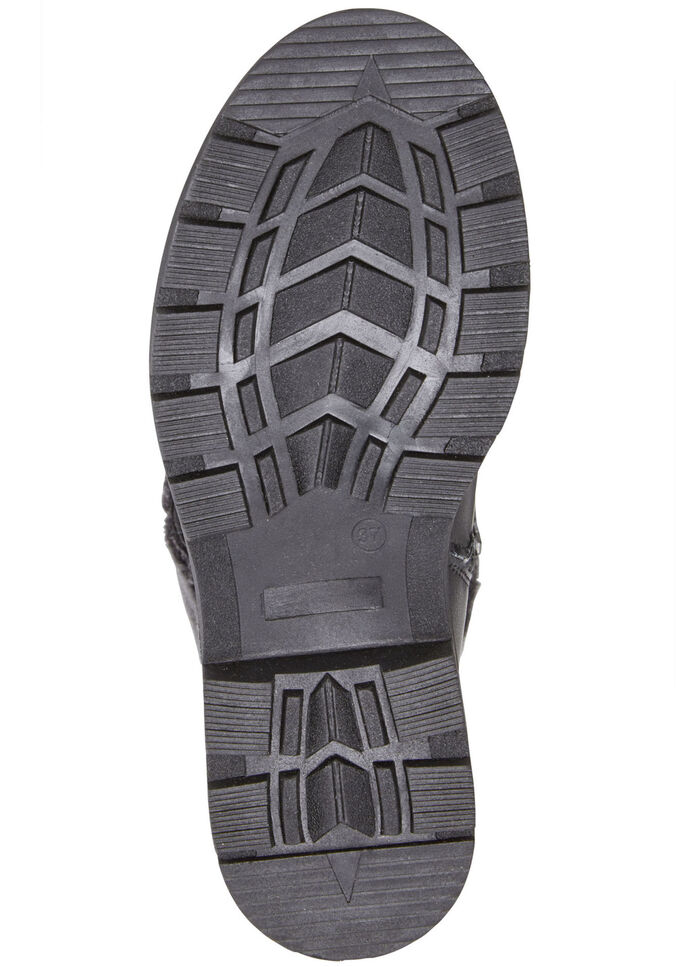 Andrea Conti Stiefel mit flauschigem, umschlagbaren Kragen SCHWARZ