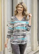 Shirt mit silberfarbenen Zierpl&auml;ttchen 