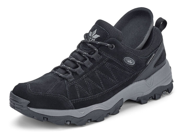 Atmungsaktive Herren-Schnürschuhe, mit herausnehmbarem Fußbett SCHWARZ