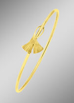 Eleganter Armreif mit Gl&uuml;cksbringer Ginkgoblatt 