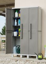 Ger&auml;teschrank, 3-t&uuml;rig GRAU
