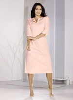 Nachthemd, wadenlang und 3/4 lange &Auml;rmel APRICOT