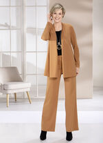 Shirtjacke in verschlussloser Form in 4 Farben CAMEL