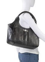 Laurina Tasche aus Nappaleder und Synthetikmaterial SCHWARZ