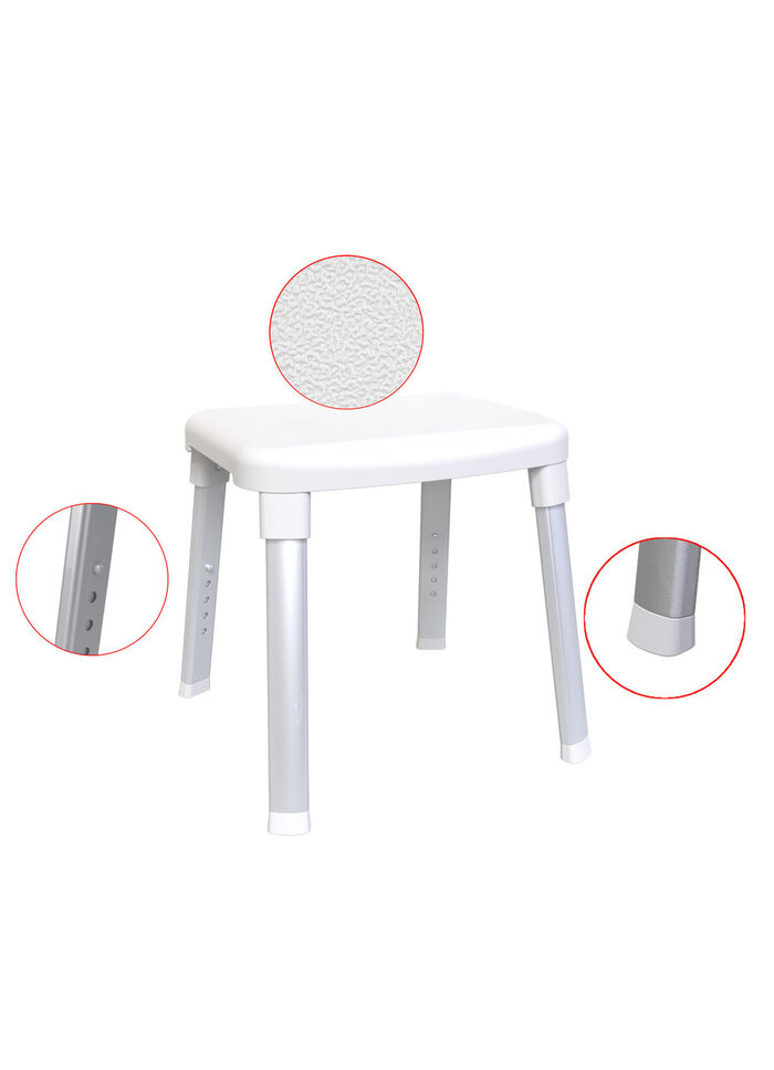Dusch- und Badehocker mit extra großer Sitzfläche 