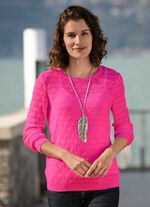 Pullover in Ajourstrick PINK