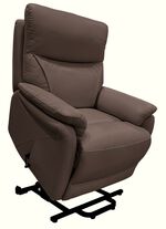 XXL Leder-Sessel mit Aufstehhilfe BRAUN