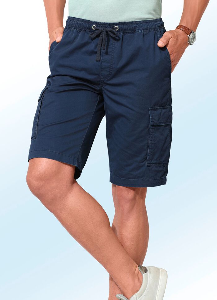 Bermudas mit Cargotaschen in 3 Farben 