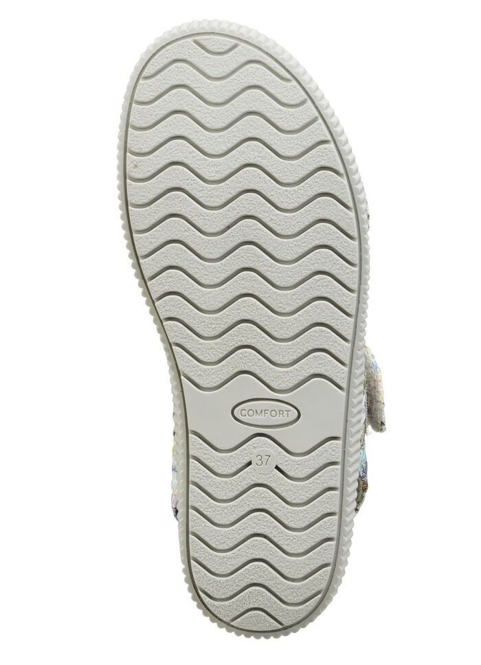 ELENA EDEN Sandale aus interessantem Bast-Material BLAU-MULTI