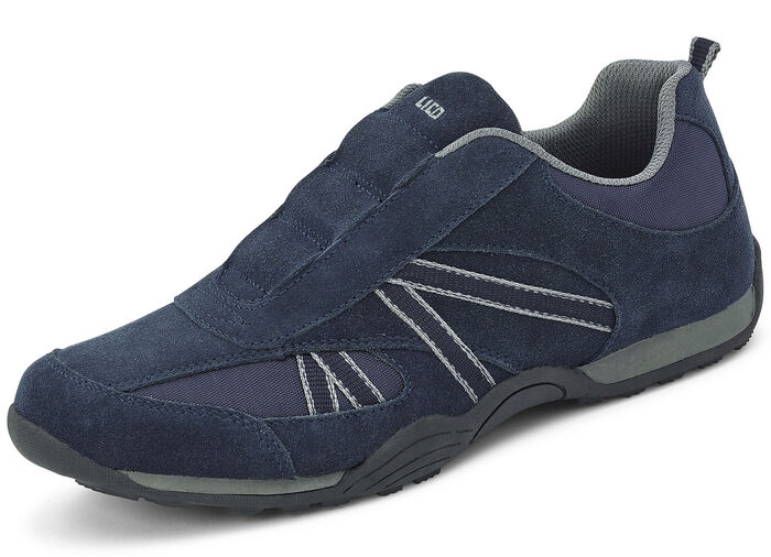 Slipper in flottem Design MARINE-GRAU