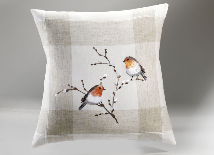 Tisch- und Raumdekoration mit Rotkehlchen-Motiv SEKT-BUNT