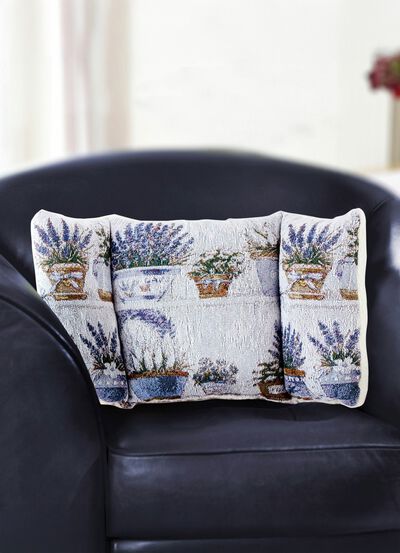 R&uuml;ckenkissen mit Lavendel-Motiv 