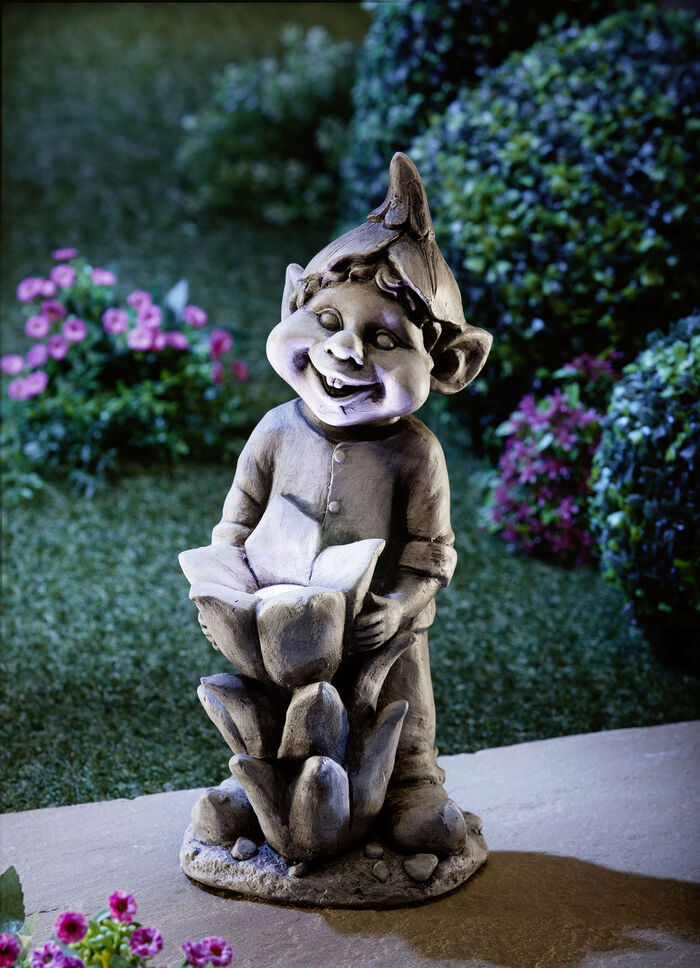 Wichtel mit Solarblüte