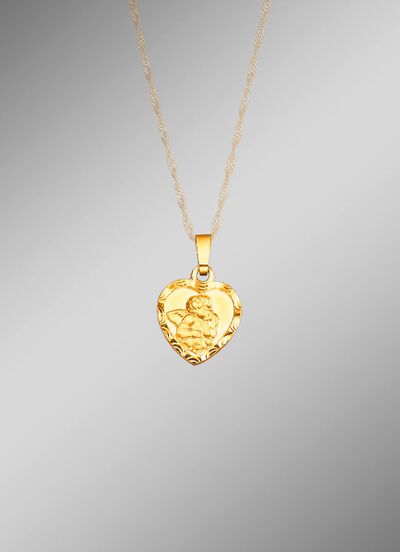 Anh&auml;nger Schutzengel mit Diamantschnitt 