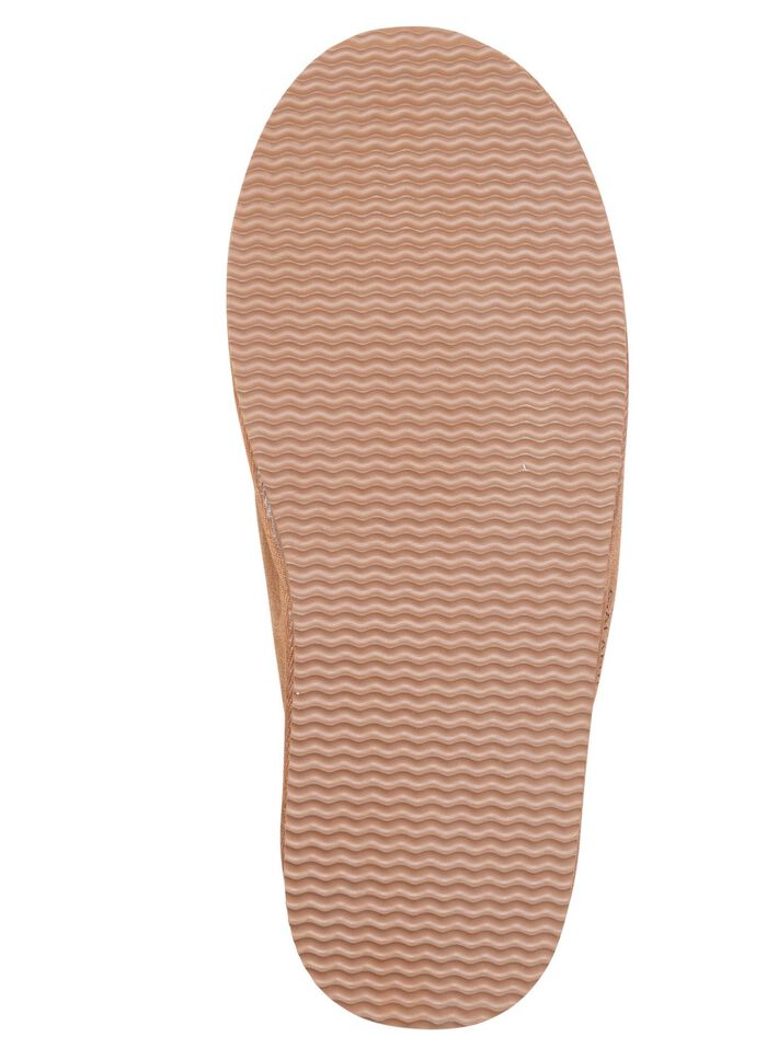 GINO GALANTE, trendige Herren-Hausschuhe, mit Lammfell CAMEL