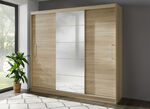 Durchdachter Schwebetürenschrank mit Spiegelfront 