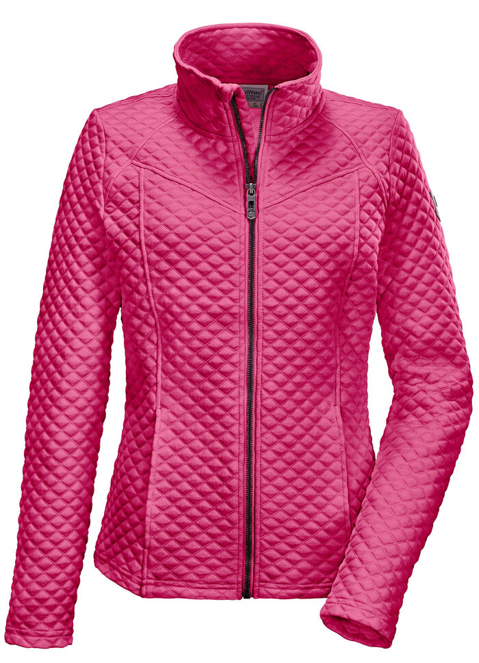Modische Damen-Stretch-Jacke mit Jaquard-Steppmuster ROSÉ