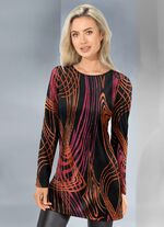 Strick-Tunika in Jacquard-Dessin 