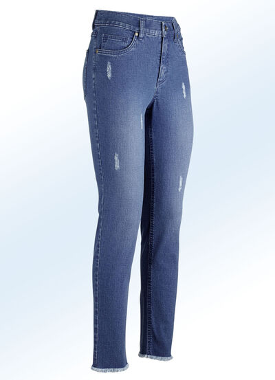 Knöchellange Jeans in 5-Pocket-Form 