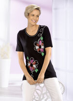 Shirt mit Glimmer-Effekt im Vorderteil 