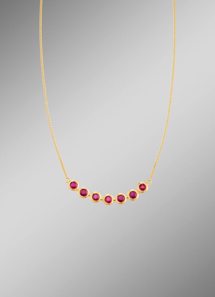 Halskette in Gold mit Rubin 