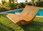 Doppel-Schaukelliege aus Akazienholz 