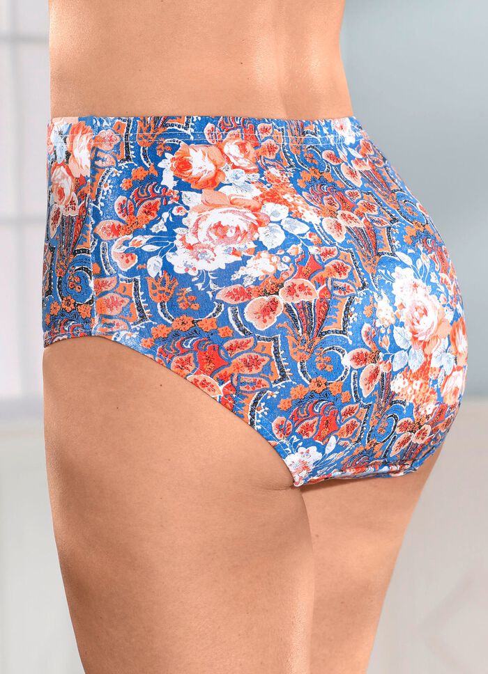 F&uuml;nferpack Slips mit buntem Druckdessin 