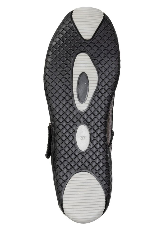 Gemini, klassische Damen-Slipper, Weite G, mit herausnehmbarem Fu&szlig;bett ANTIKBRONZE