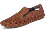 Gemini, sommerliche Herren-Slipper, mit Gummizug COGNAC