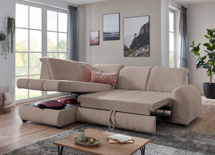 Polsterecke mit Funktion und verstellbaren Kopfst&uuml;tzen 