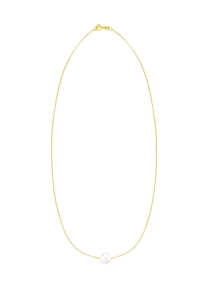 Filigrane Ankerkette mit Süßwasser-Zuchtperle 