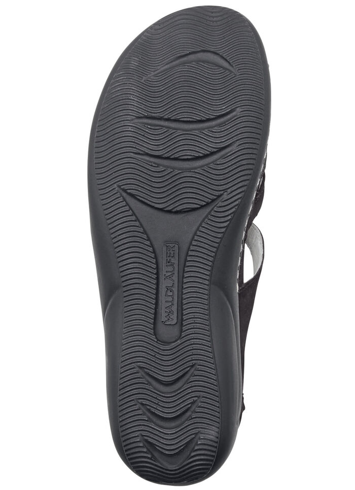 Waldläufer Sandale mit verstellbaren Riemchen SCHWARZ