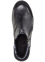 ELENA EDEN Bootie mit blau bedruckten Besätzen SCHWARZ-BLAU