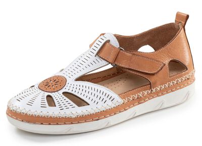 ELENA EDEN, sommerliche Damen-Slipper, Weite H, mit herausnehmbarem Fu&szlig;bett 