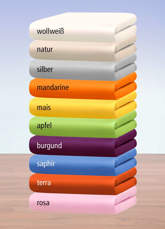 Hochwertiges und flauschiges Spannbetttuch in 2 Qualit&auml;ten APFELGR&Uuml;N